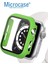 Apple Watch Uyumlu 7 41MM Ekran Korumalı Sert Slim Rubber Kılıf - Mat Yeşil 2