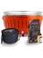 Lotusgrill Xl Kömürlü Dumansız Mangal Portakal Turuncu Set ( Çanta + 1kg Kömür + Yakıt Jeli ) 1
