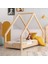 Ahşap Yatak Montessori Karyola Doğal Çam 90X190 Modera 1