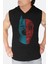 Yarım Kahraman Siyah Kapşonlu|kolsuz Erkek Atlet T-Shirt 1