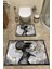 Eskitme Desen Kadın Portresi 2'li Halı Takımı (60X100/40X60) - ES1318 1