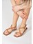 Taba Hakiki Deri Parmak Arası Kadın Sandalet M291841203 2