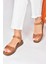 Taba Hakiki Deri Günlük Kadın Sandalet M291030503 2
