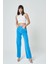 Diana Mercan Rengi Yüksek Bel Dad Straight Fit Fermuarlı Jean Pantolon C 4517-048 1