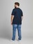 2YETSBS32580 12184987 On Buyuk Beden 0 Yaka Kısa Kol Tshirt Lacivert 3