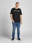 2YETSBS32580 12184987 On Buyuk Beden 0 Yaka Kısa Kol Tshirt Siyah 3