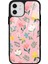 Apple iPhone 12 - 12 Pro Pinky Flowers Tasarımlı Glossy Telefon Kılıfı 1