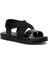 CS22053 2fx Siyah Kadın Düz Sandalet 2