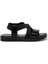 CS22053 2fx Siyah Kadın Düz Sandalet 1