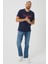 Erkek Texas Mavi Straight Fit Normal Bel Düz Paça Esnek Jean Pantolon 4