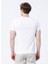 Bisiklet Yaka Slim Fit Baskılı Beyaz Erkek T-Shirt - 222 LCM 242026 Hardy 1