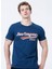 Bisiklet Yaka Slim Fit Baskılı Açık Lacivert Erkek T-Shirt - 224 LCM 242026 Hardy 4