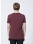 222 Lcm 242030 Kenway Bisiklet Yaka Slim Fit Baskılı Mürdüm Erkek T-Shirt 3