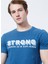 Bisiklet Yaka Slim Fit Baskılı Petrol Erkek T-Shirt - 222 Lcm 242029 Storing Petrol 4