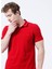 Slim Fit Pike Desenli KoyuKırmızı Erkek Polo T-Shirt - 223 LCM 242057 Twins 4