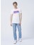 222 Lcm 242010 Anches Bisiklet Yaka Slim Fit Baskılı Kırık Beyaz Erkek T-Shirt 5