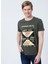 222 Lcm 242030 Kenway Bisiklet Yaka Slim Fit Baskılı Haki Erkek T-Shirt 4