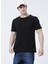 Bisiklet Yaka Slim Fit Düz Siyah Erkek T-Shirt - 222 Lcm 242042 Daniel 2