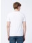 Bisiklet Yaka Slim Fit Baskılı Beyaz Erkek T-Shirt - 222 LCM 242023 Real 2