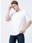 Bisiklet Yaka Oversized DüzKırık Beyaz Erkek T-Shirt - 222 Lcm 242041 Thomas Off White 3