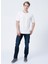 Bisiklet Yaka Oversized DüzKırık Beyaz Erkek T-Shirt - 222 Lcm 242041 Thomas Off White 4