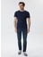 Bisiklet Yaka Slim Fit Baskılı Lacivert Erkek T-Shirt - 222 Lcm 242048 Rogers 1