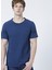 Bisiklet Yaka Slim Fit Düz Lacivert Erkek T-Shirt - 222 Lcm 242042 Daniel 2