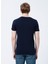 Bisiklet Yaka Slim Fit Baskılı Lacivert Erkek T-Shirt - 222 LCM 242065 London Logo 3