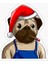 Pug Irkı Cinsi Köpek Sticker Araba Oto Yapıştırması 17CM F1 1
