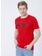 222 Lcm 242071 Evans Bisiklet Yaka Slim Fit Baskılı Kırmızı Erkek T-Shirt 5