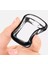 Apple Watch Uyumlu Seri 6-se (38 Mm) Siyah Önü Kapalı Yumuşak Silikon Koruyucu 5