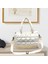 Kadınlar Kış Sıcak Aşağı Omuz Çantası Çanta Cüzdan Trendy Crossbody Çanta Açık Sarı 4
