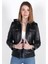 Mina Model Kadın Siyah Hakiki Deri Ceket 3