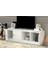 Rafli Kitaplikli Tv Ünitesi Beyaz 130 cm TVT-1004-Ç 3
