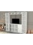Rafli Kitaplikli Tv Ünitesi Beyaz 197 cm TVT-1117-Ç 3