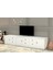 Dolapli Çekmeceli Tv Ünitesi Beyaz 195 cm TVT-1037-Ç 2