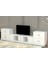 Dolapli Çekmeceli Tv Ünitesi Beyaz 290 cm TVT-1186-Ç 2