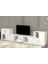 Dolapli Çekmeceli Tv Ünitesi Beyaz 290 cm TVT-1186-Ç 3