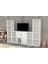 Rafli Kitaplikli Tv Ünitesi Beyaz 197 cm TVT-1098-Ç 3