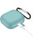 Apple-Air Pods 3 Yeşil Silikon Kulaklık Kılıfı (Yurt Dışından) 1