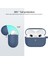 Apple-Air Pods 3 Gece Yarısı Mavi Için Kalınlaşmak Silikon Kulaklık Kılıfı (Yurt Dışından) 2