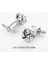 2 Parça Düğüm Kol Düğmeleri ve Studs Metal Smokin Partisi Takım Elbise Için (Yurt Dışından) 4