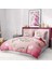Premium Luxury Çift Kişilik Nevresim Takımı 3D Pamuk Saten Pink Rose 1