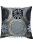 Çiçek Desenli Lacivert-Mavi Kırlent Kılıfı 45CM*45CM 1