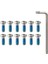 12X Bisiklet Disk Fren Cıvataları Rotortorx Kafa Cıvata M5 X10 T25 Break Vidalar ve Anahtarı(Yurt Dışından) 1