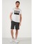 Pamuklu Elastik Bel Bantlı Cepli Short Erkek Short 568B801 4