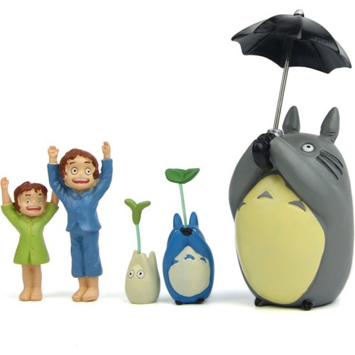 Allfun 5 Adet Nimet Totoro Sisters Mini Şekil Oyuncak (Yurt Fiyatı