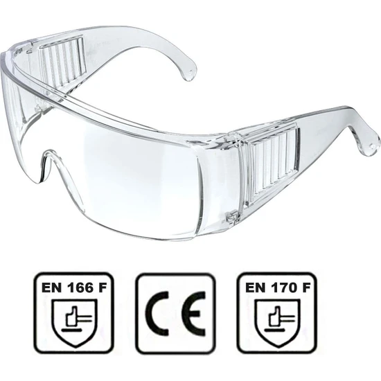 Badem10 Iş Güvenlik Gözlüğü Çapak Koruyucu Gözlük S700 Major Şeffaf