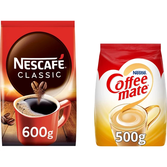 Nescafe Classic Kahve 600 gr + Nestle Coffee Mate 500 gr
