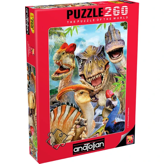 Anatolian 260 Parçalık Puzzle / Dino Selfie - Kod 3317